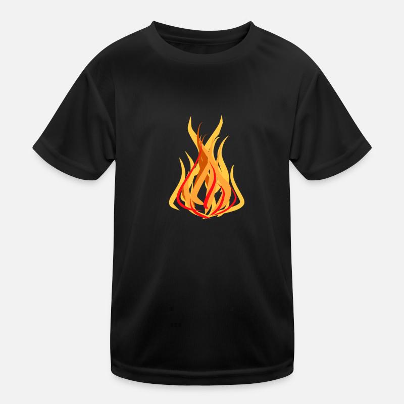 feuer symbol hitze warm Kinder Funktions-T-Shirt