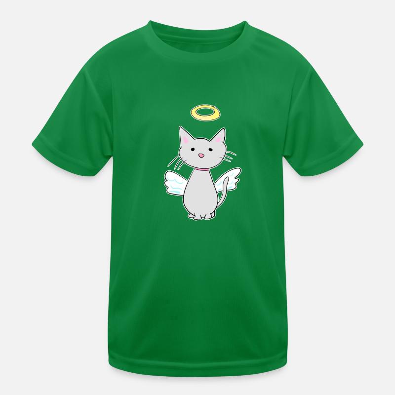 angel cat protector pet Kids Functional T-Shirt