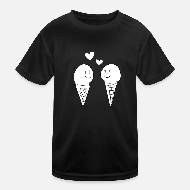 liebe eis essen valentinstag süß Kinder Funktions-T-Shirt