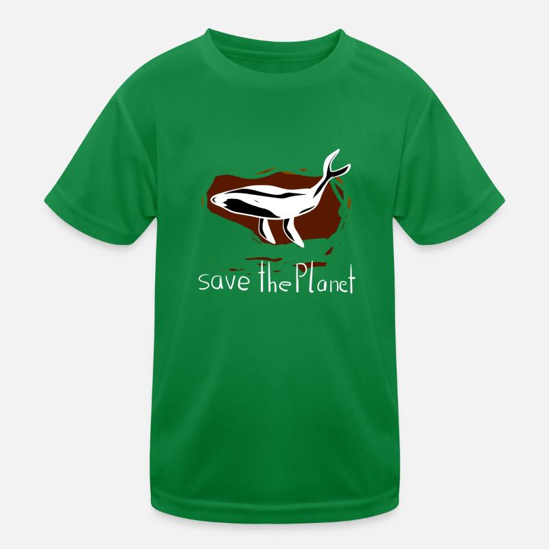 Conservation des baleines Save Planet Écosystème T-shirt sport Enfant