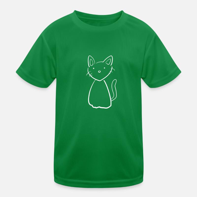 Katze Symbol Tier einfach Kinder Funktions-T-Shirt