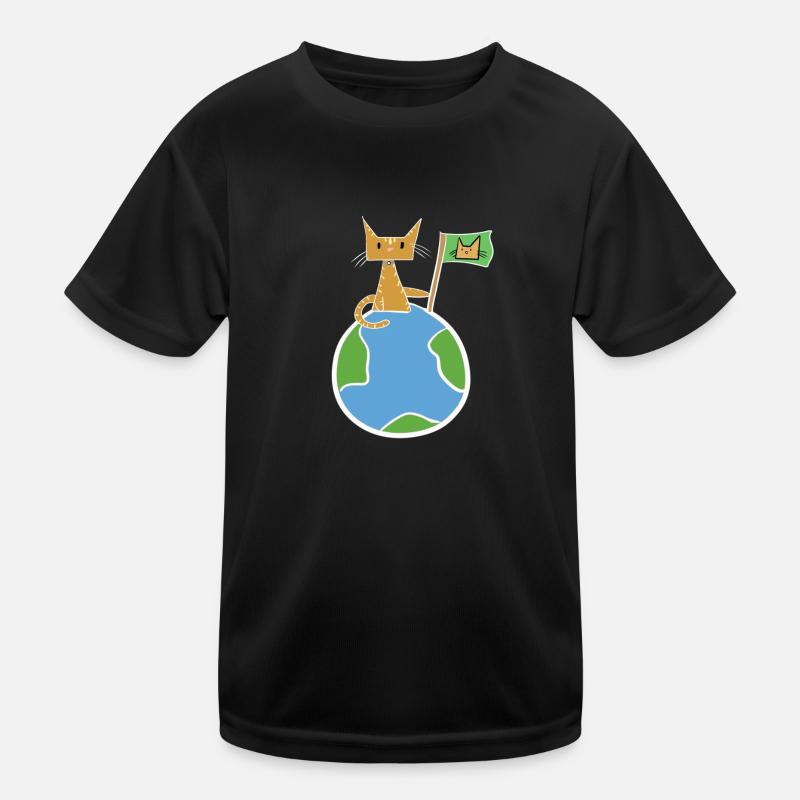 rette den Planeten Erde Symbol Kinder Funktions-T-Shirt