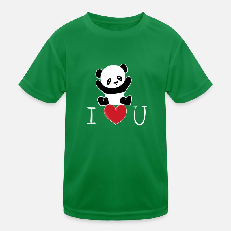 Panda ich liebe dich tier symbol Kinder Funktions-T-Shirt