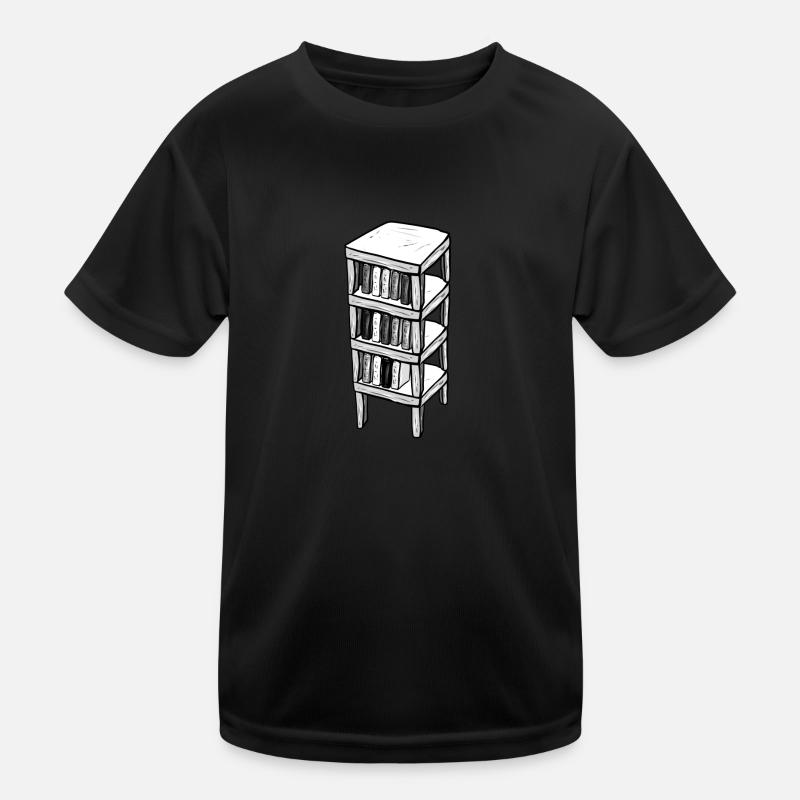 Bücherregal Möbel Cartoon symbol Kinder Funktions-T-Shirt