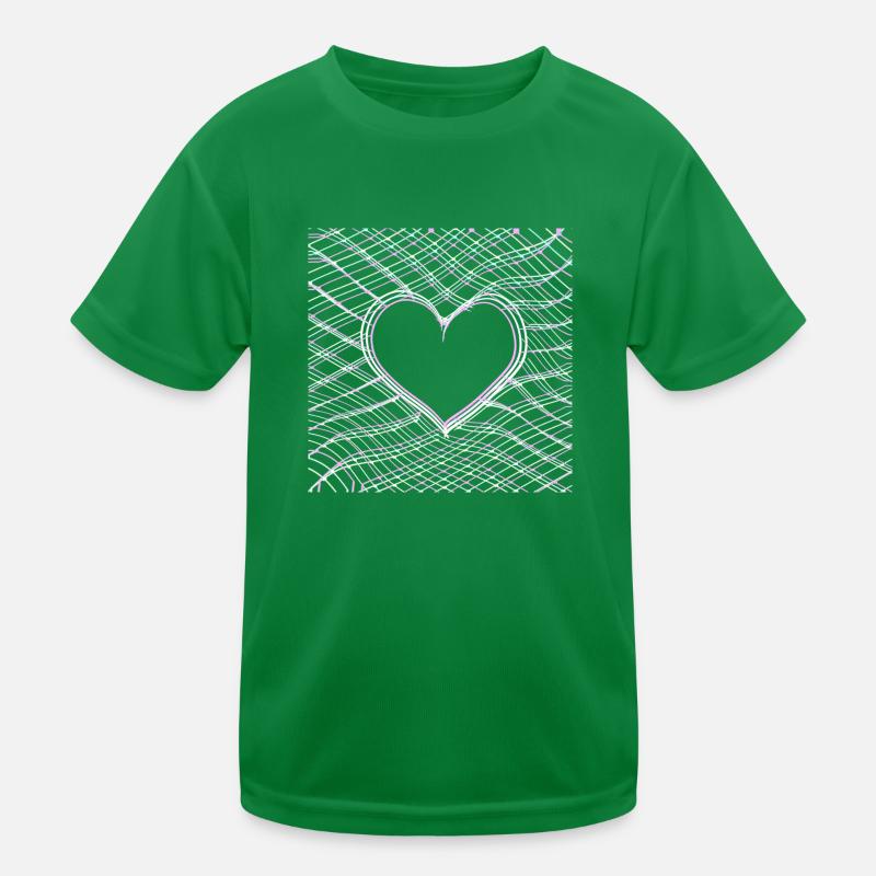 Motifs de croix Forme d’amour de cœur T-shirt sport Enfant