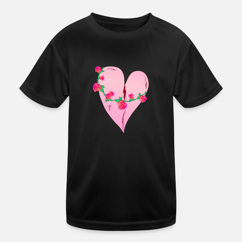 coeur roses cicatrices icône rose T-shirt sport Enfant