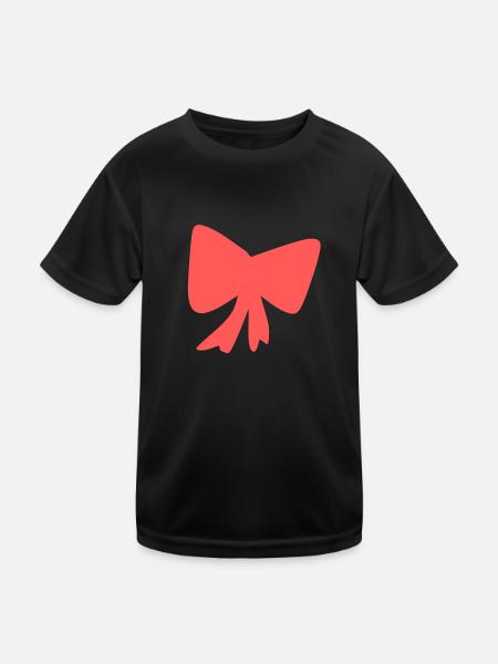 Loop Red Icon - Kids Functional T-Shirt - black - Front