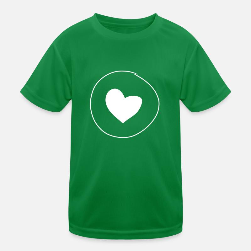 Herz Kreis Symbol Form Liebe Kinder Funktions-T-Shirt