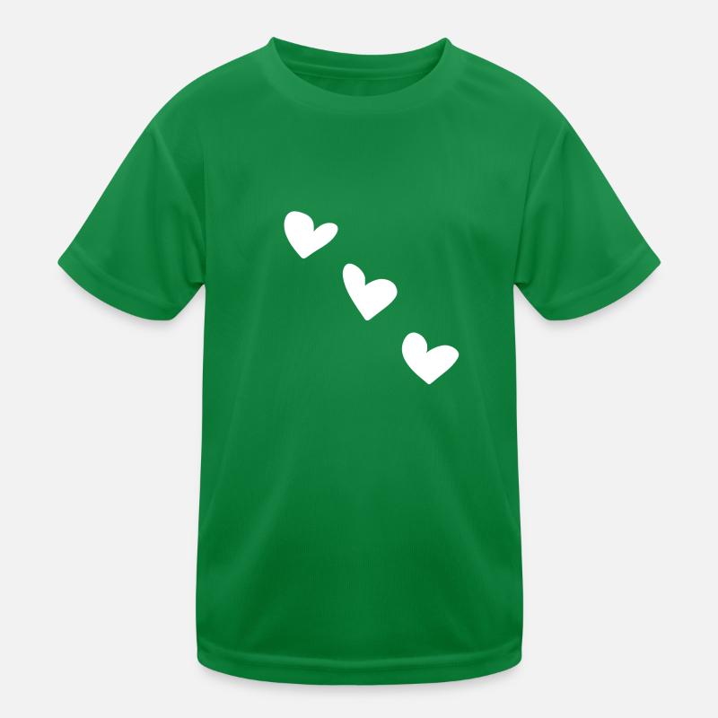Heart Hearts Three Love Kids Functional T-Shirt