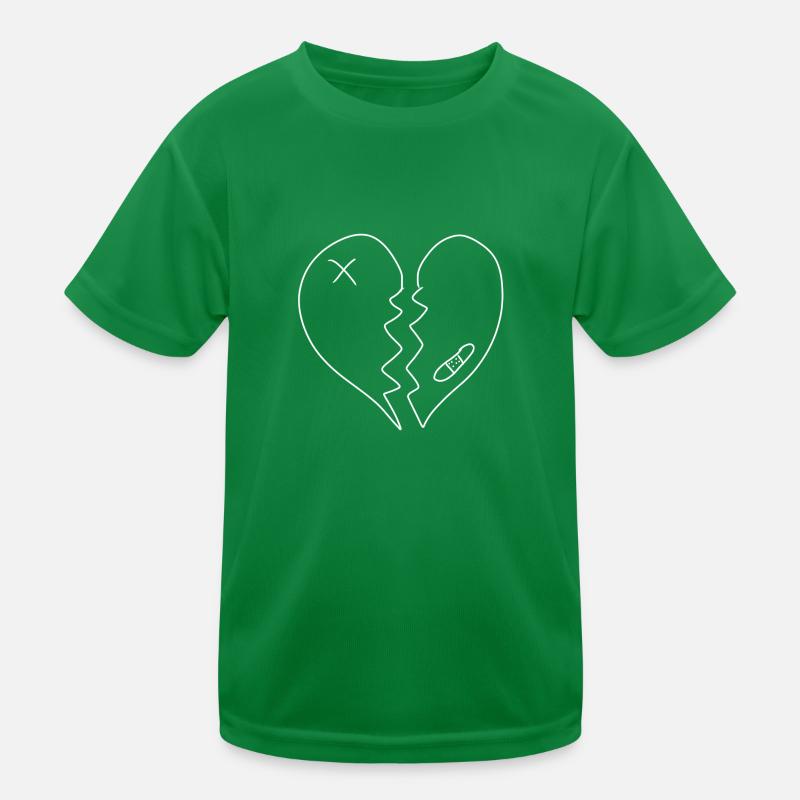 Herz gebrochen Narben Kinder Funktions-T-Shirt