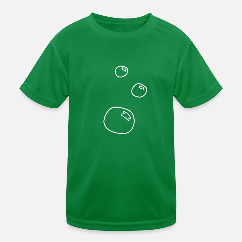 Soap bubbles forming circles Kids Functional T-Shirt