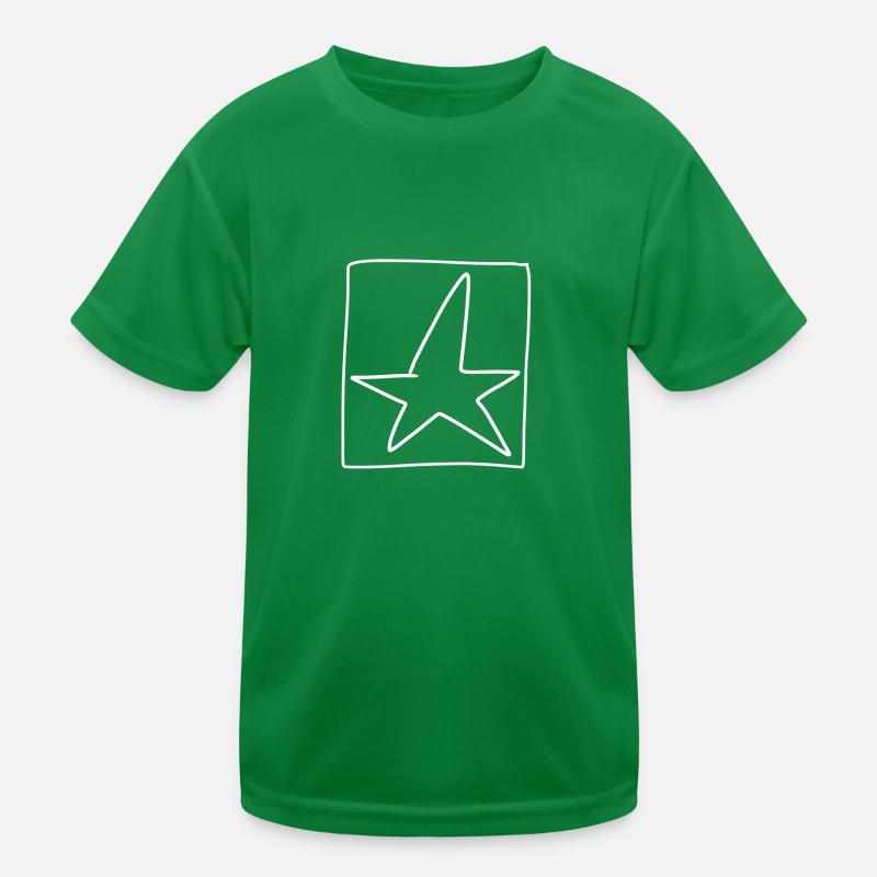 Star Square Icon Kids Functional T-Shirt
