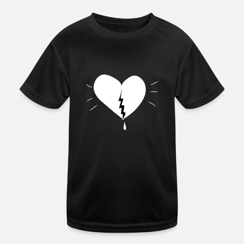 herz gebrochen schmerzen schmerz Kinder Funktions-T-Shirt