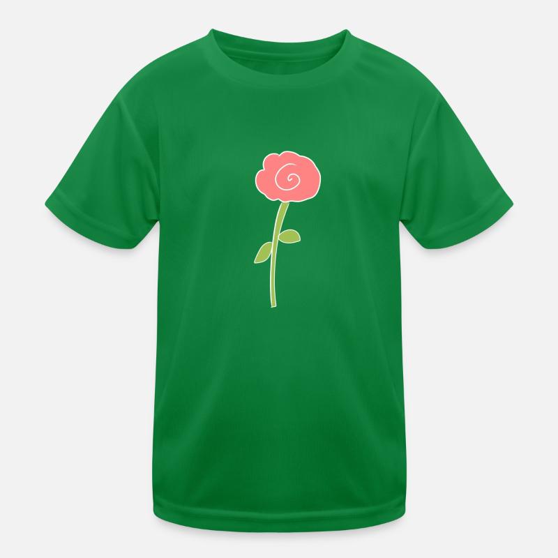 pflanze blume rose symbol rosa Kinder Funktions-T-Shirt