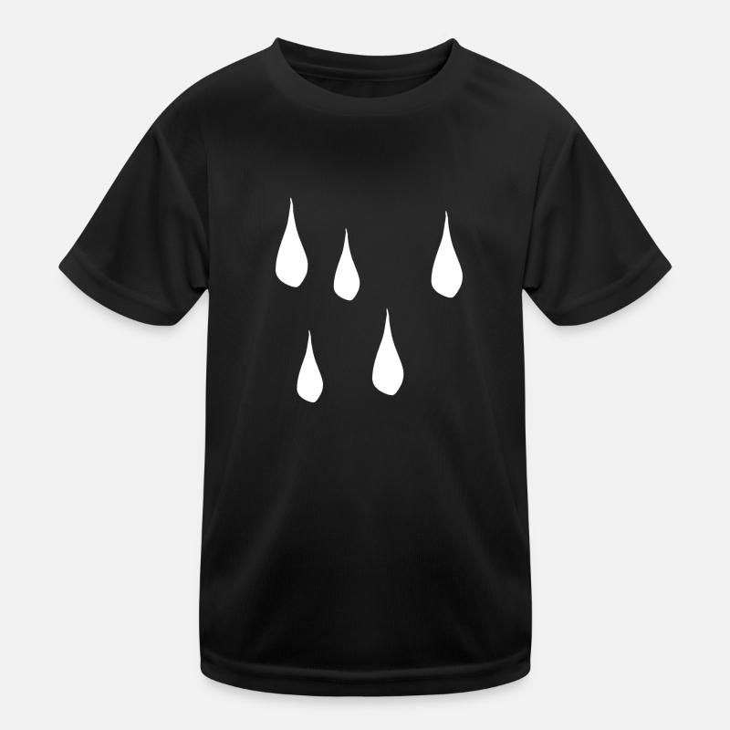 tear water sad rain tears Kids Functional T-Shirt