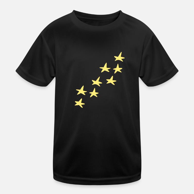 sterne muster gelb stern symbol form Kinder Funktions-T-Shirt