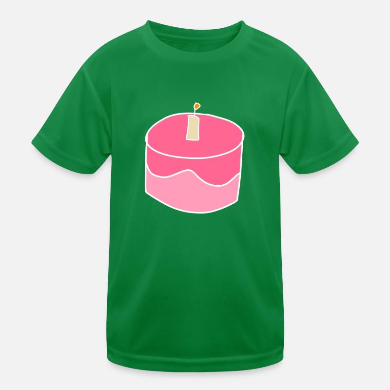kuchen erdbeere symbol essen torte Kinder Funktions-T-Shirt