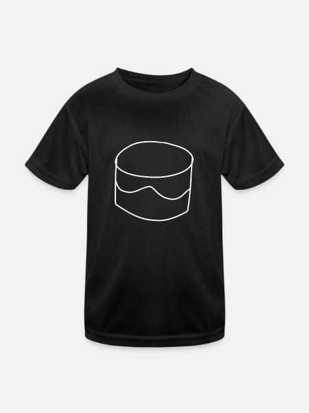 Gâteau Icône Gâteau alimentaire - T-shirt sport Enfant - noir - Devant