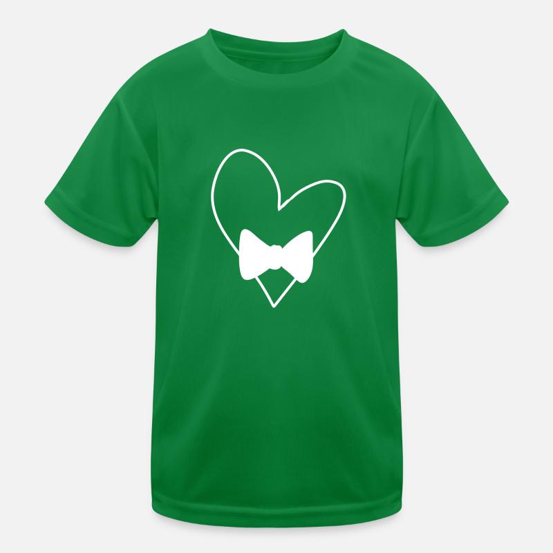 herz symbol liebe form schleife Kinder Funktions-T-Shirt