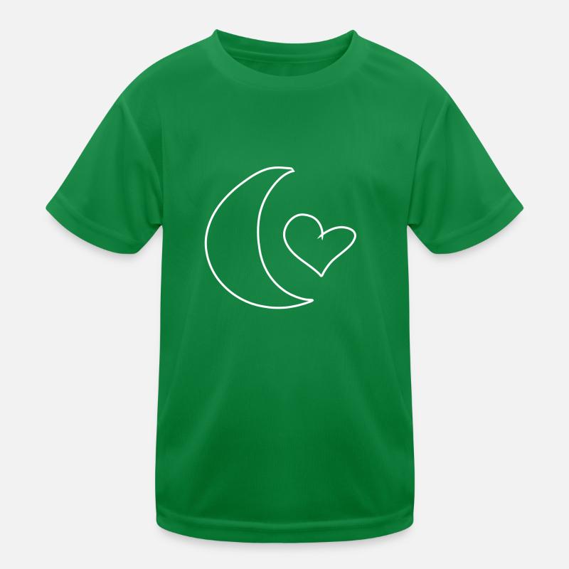 mond symbol Form herz Kinder Funktions-T-Shirt