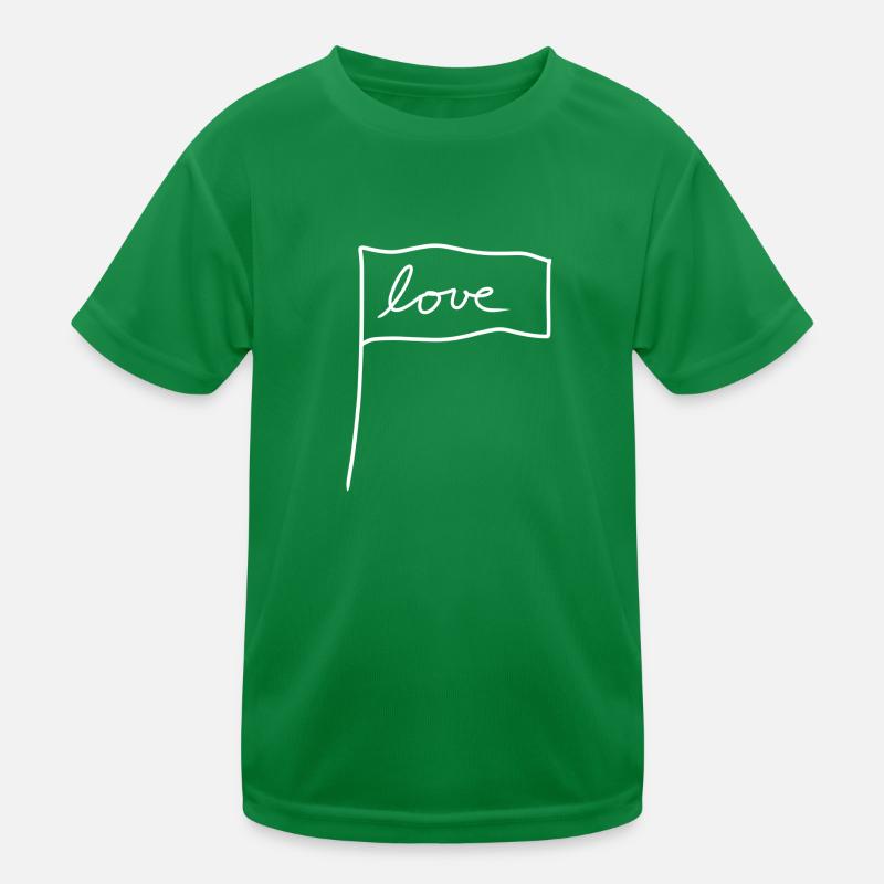 Drapeau Symbole Forme Amour T-shirt sport Enfant