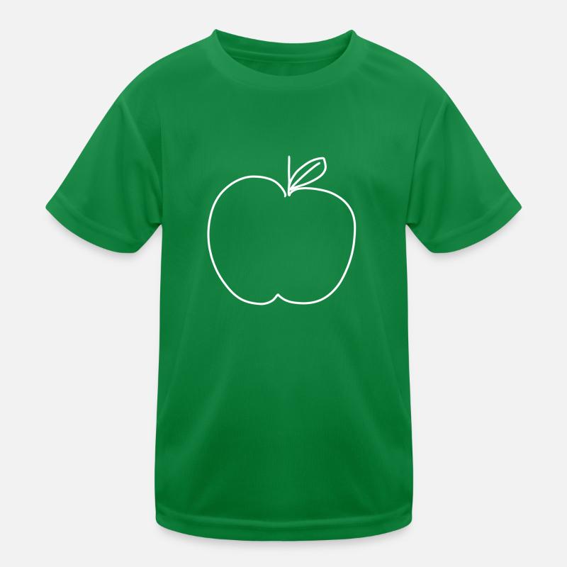 apfel essen symbol form Kinder Funktions-T-Shirt