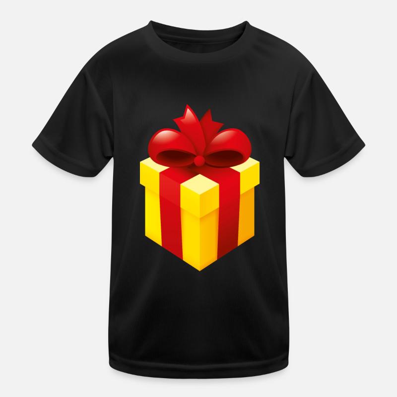 Smiley Present Kids Functional T-Shirt