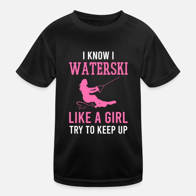 Wasserski Kinder Funktions-T-Shirt