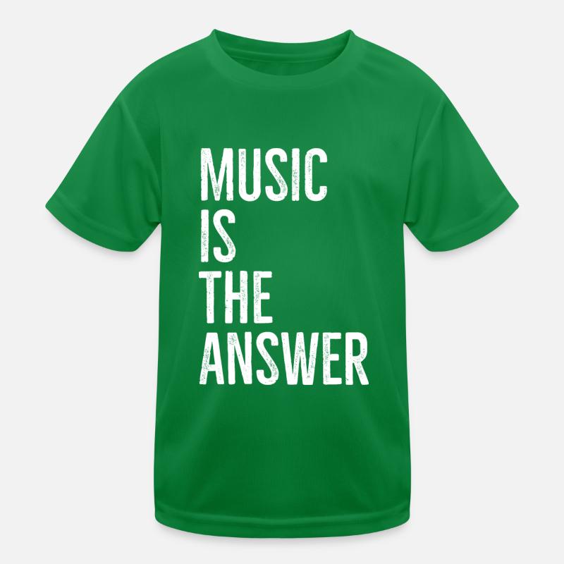 La musique est la réponse T-shirt sport Enfant