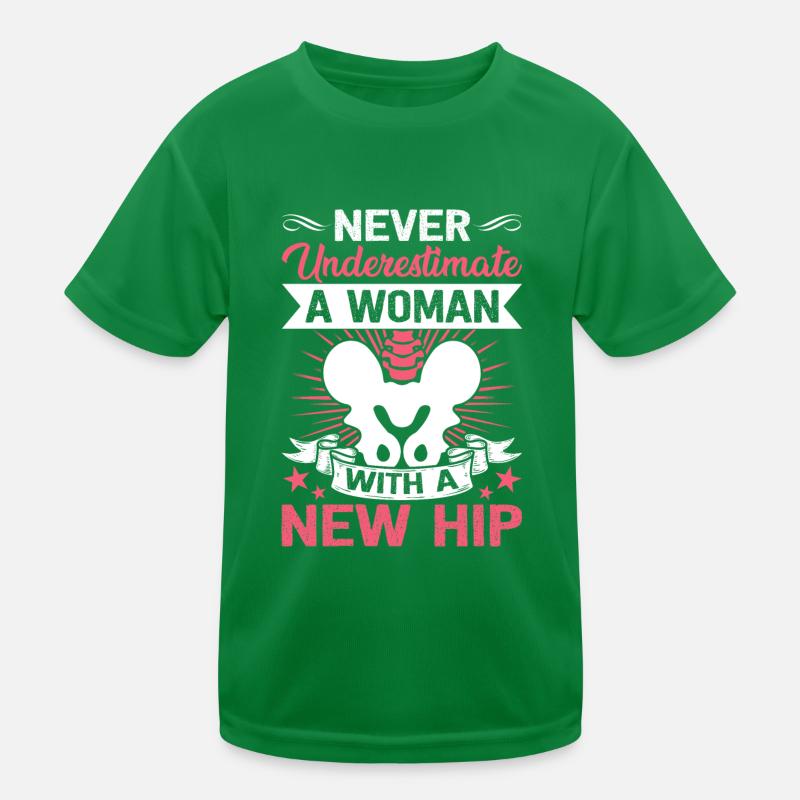 Funny Hip Replacement Hip Surgery Recovery Kids Functional T-Shirt