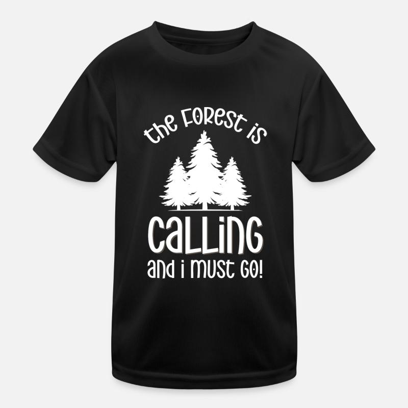 Forest Nature Conservation Hunter Wilderness Kids Functional T-Shirt