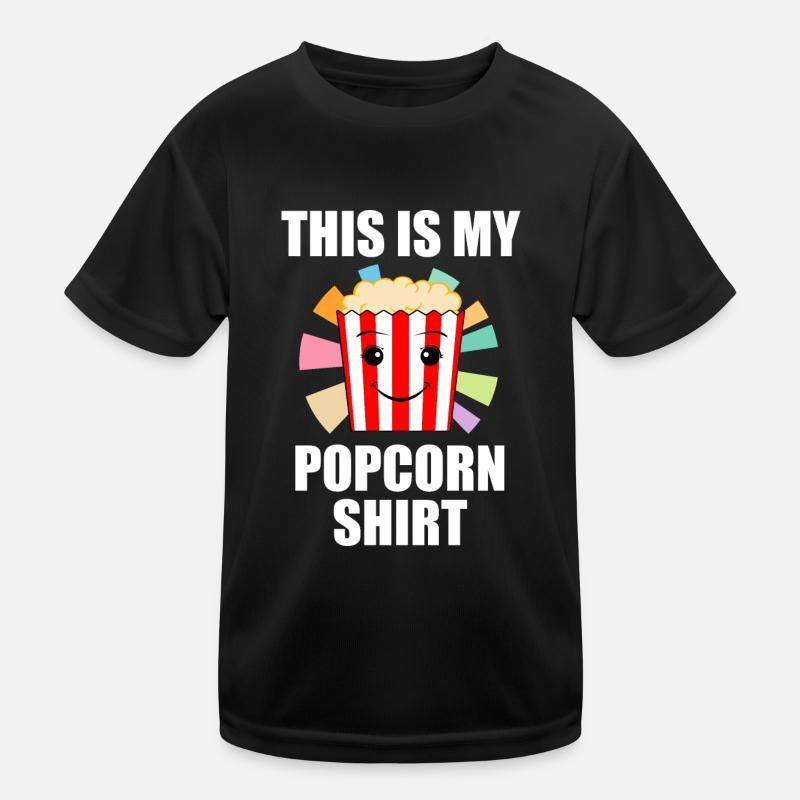 Popcorn Design Lustiger Spruch Popcorn essen Kinder Funktions-T-Shirt