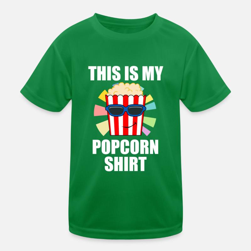 Popcorn isst Popcorn Koch ironischer Spruch Kinder Funktions-T-Shirt