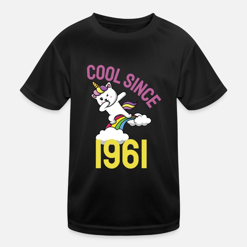 Cool depuis 1961 Dabbing cat 61ème anniversaire T-shirt sport Enfant