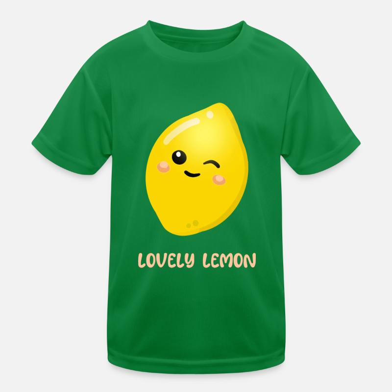 Liebevolle Zitrone Kinder Funktions-T-Shirt