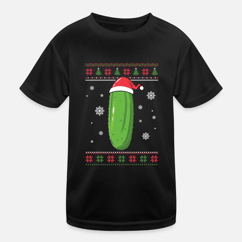 Cadeaux de concombre de Noël T-shirt sport Enfant