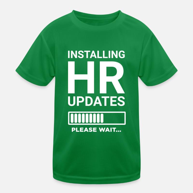 Installing HR Updates Please Wait Kids Functional T-Shirt