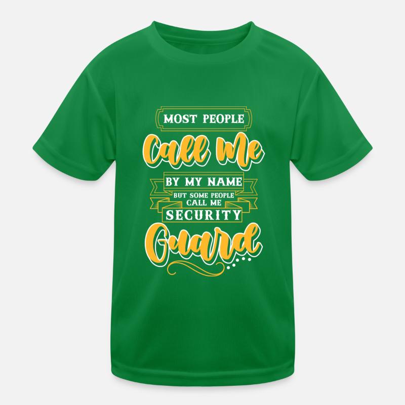 Security Security Officer Security Service Work Kids Functional T-Shirt