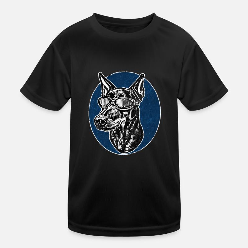 Dobermann Deluxe Kinder Funktions-T-Shirt