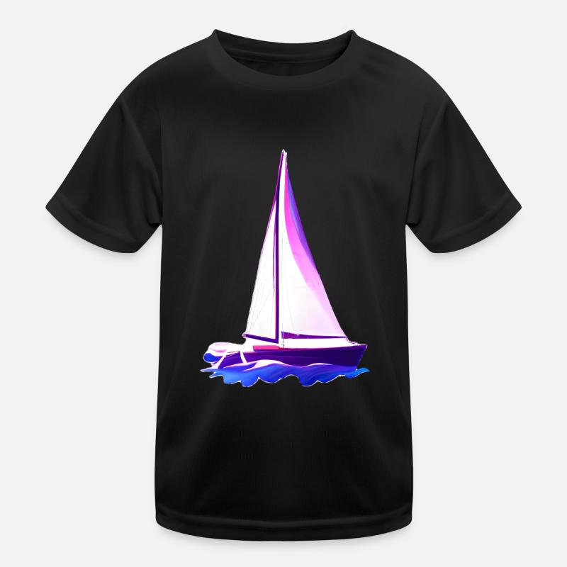Sailing Sailing Sailing Sailing Sailboat Kids Functional T-Shirt