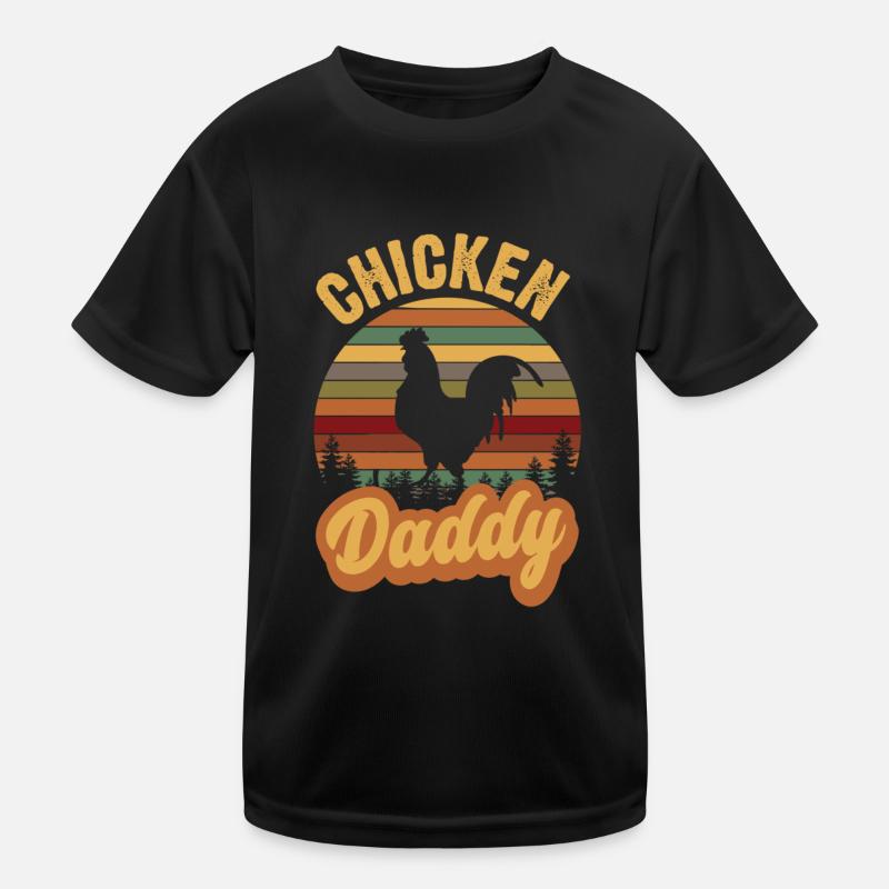 Poulet Daddy Poulet Rétro Vintage Style T-shirt sport Enfant