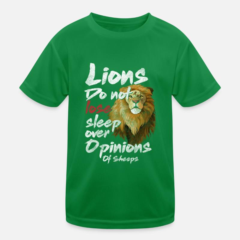 Löwe Safari Raubtier Jäger Kinder Funktions-T-Shirt