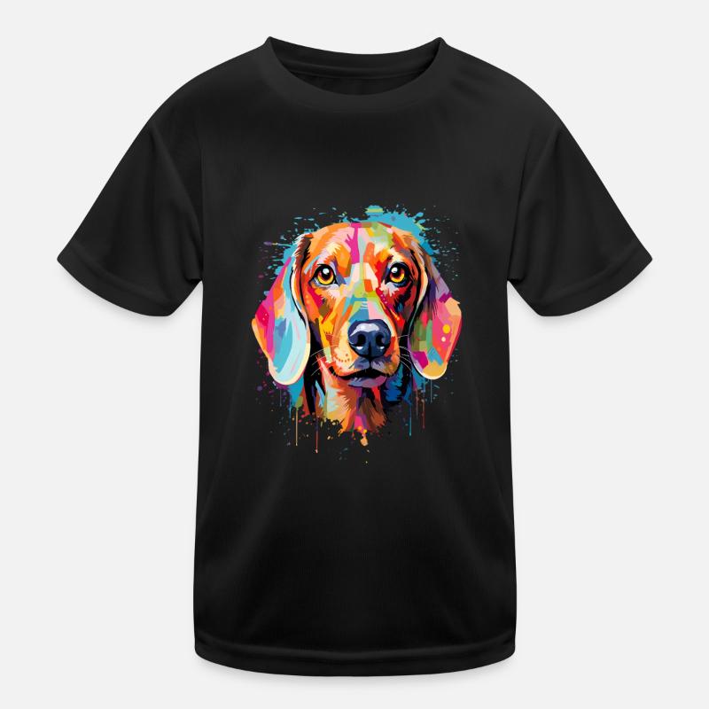 Teckel coloré T-shirt sport Enfant