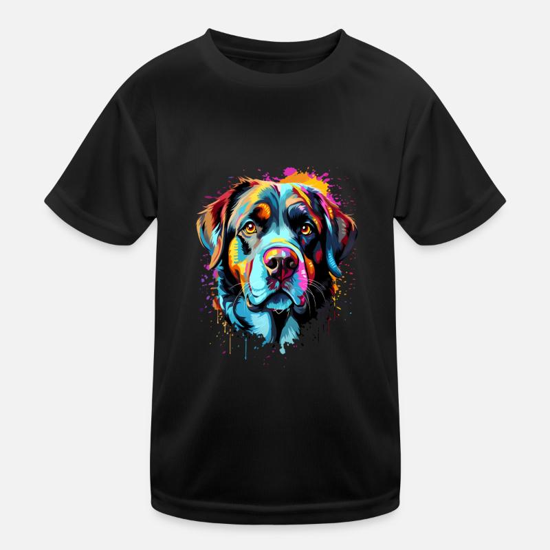 Saint Bernard Coloré T-shirt sport Enfant
