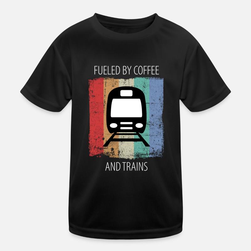 Train Railway Railroad Worker Trains Train Driver Kids Functional T-Shirt