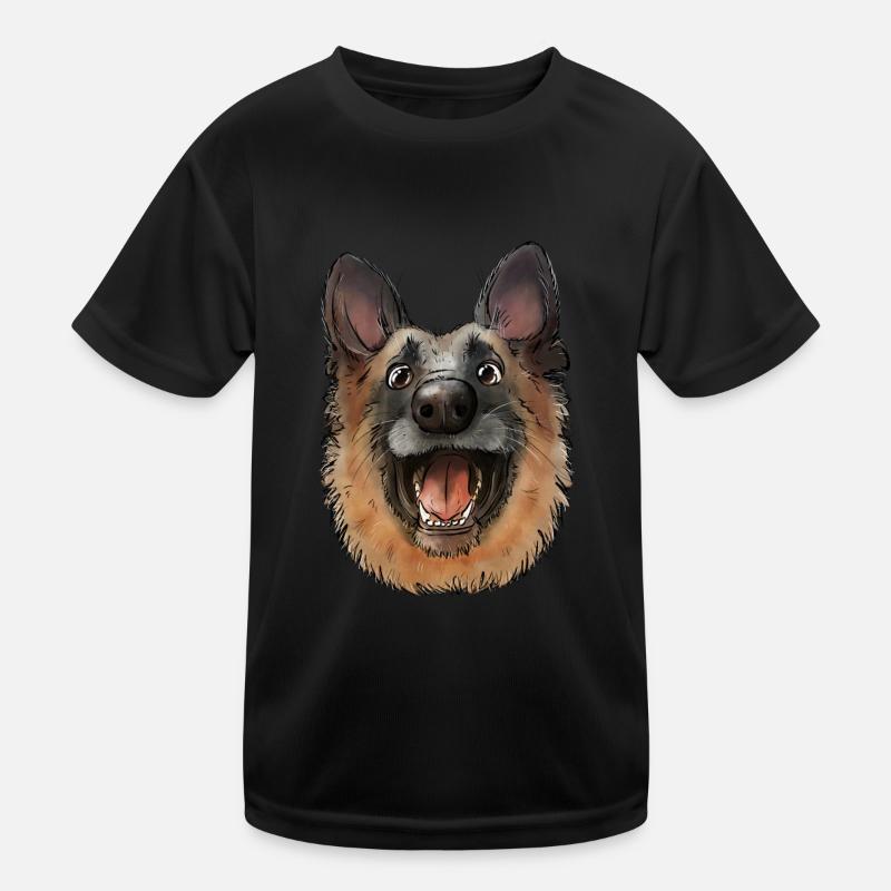 Chien de berger T-shirt sport Enfant