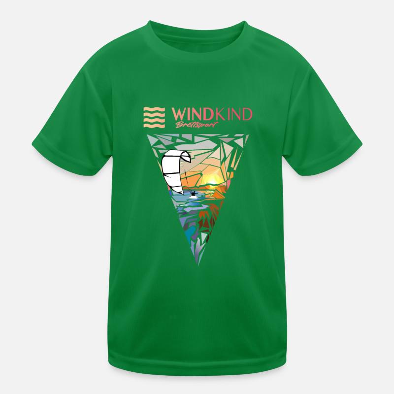 Kitesurfer Kinder Funktions-T-Shirt