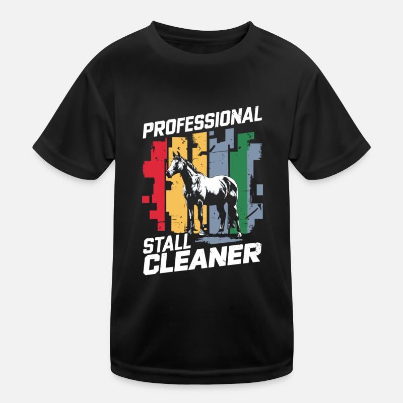 Humorous design for stable work Kids Functional T-Shirt