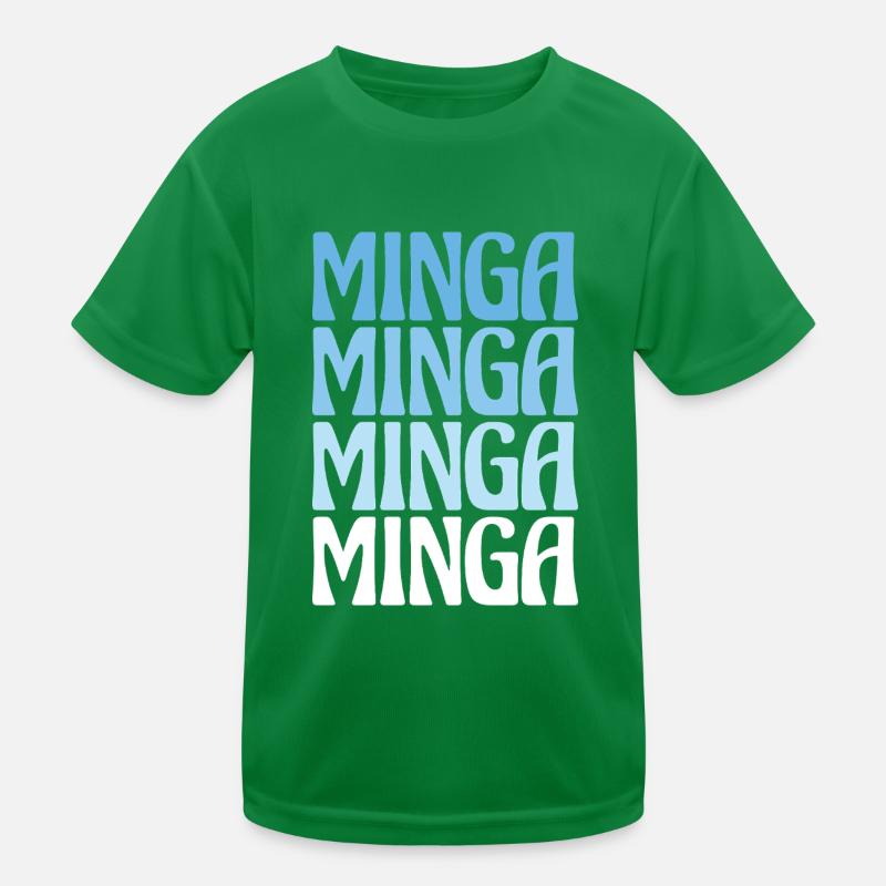 Minga Munich Dialect Gift Kids Functional T-Shirt