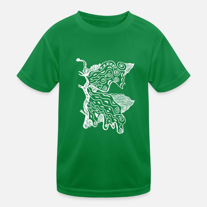 papillon blanc T-shirt sport Enfant